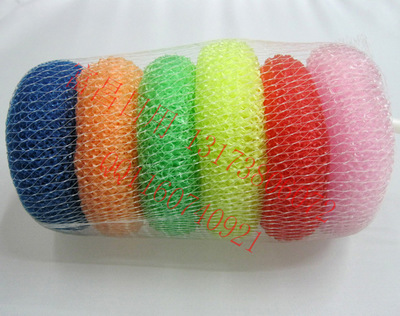 2元起批发跑江湖 7G塑料丝彩色清洁球，精打细算的摆摊新宠